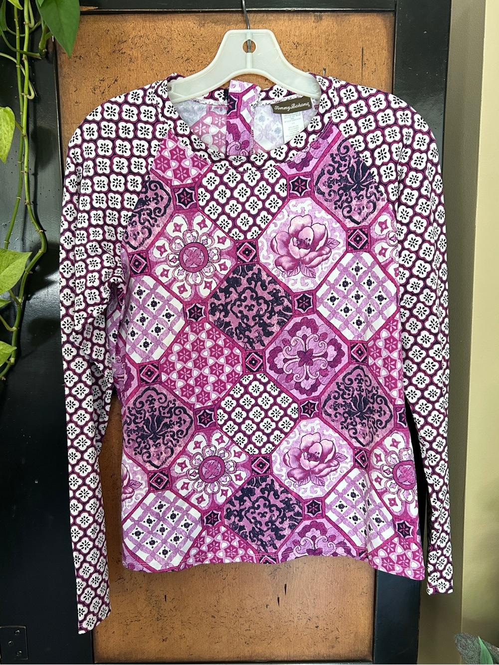 New Tommy Bahama Ladies Long-Sleeve Zip Rashguard Top sz M